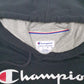 Mens Black Champion Spellout Hoodie Jumper