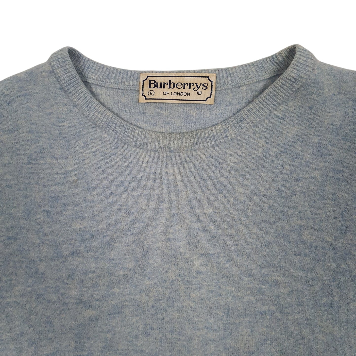 Mens Blue Burberry Vintage 90s Crewneck Jumper