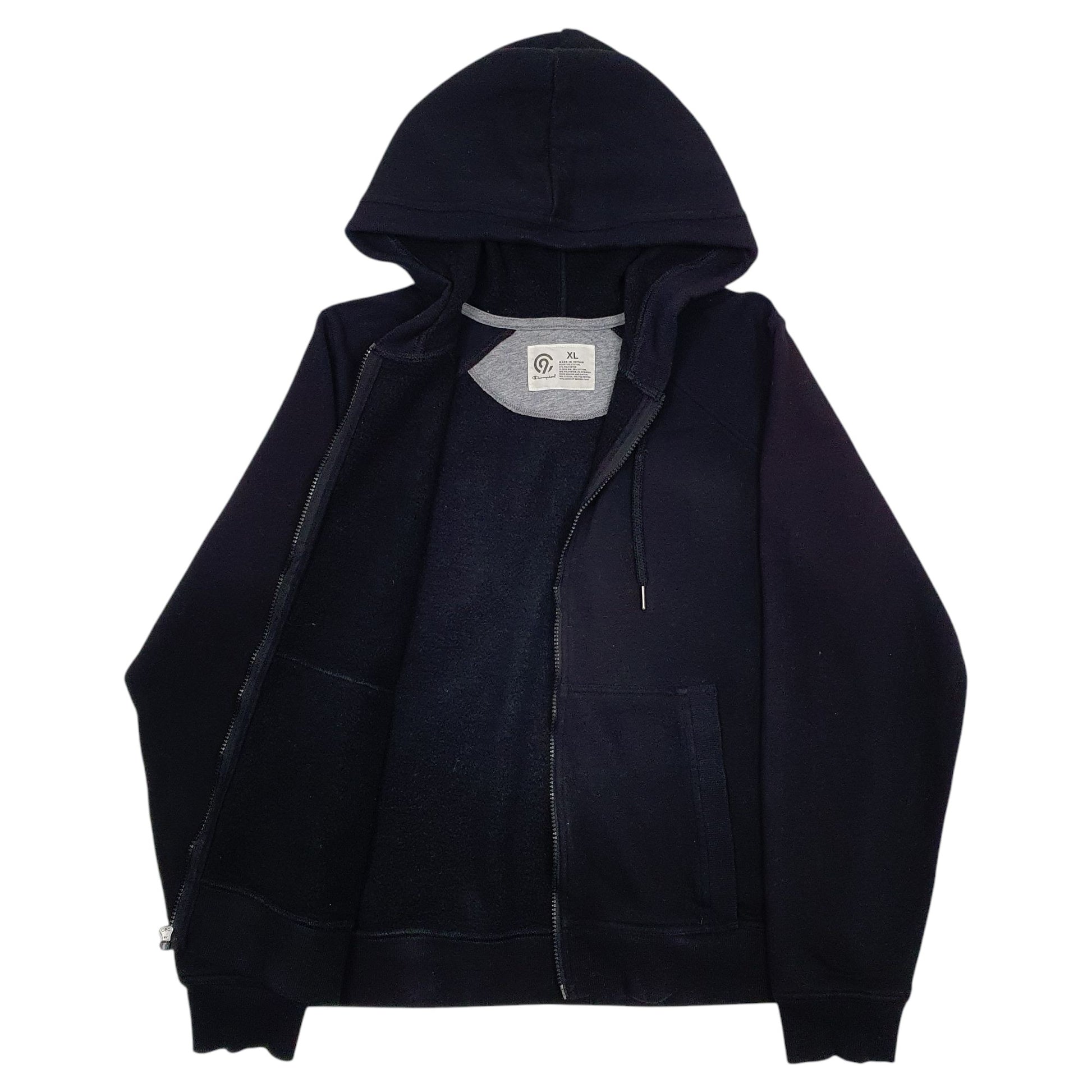 Womens Black Champion  Full Zip Jumper