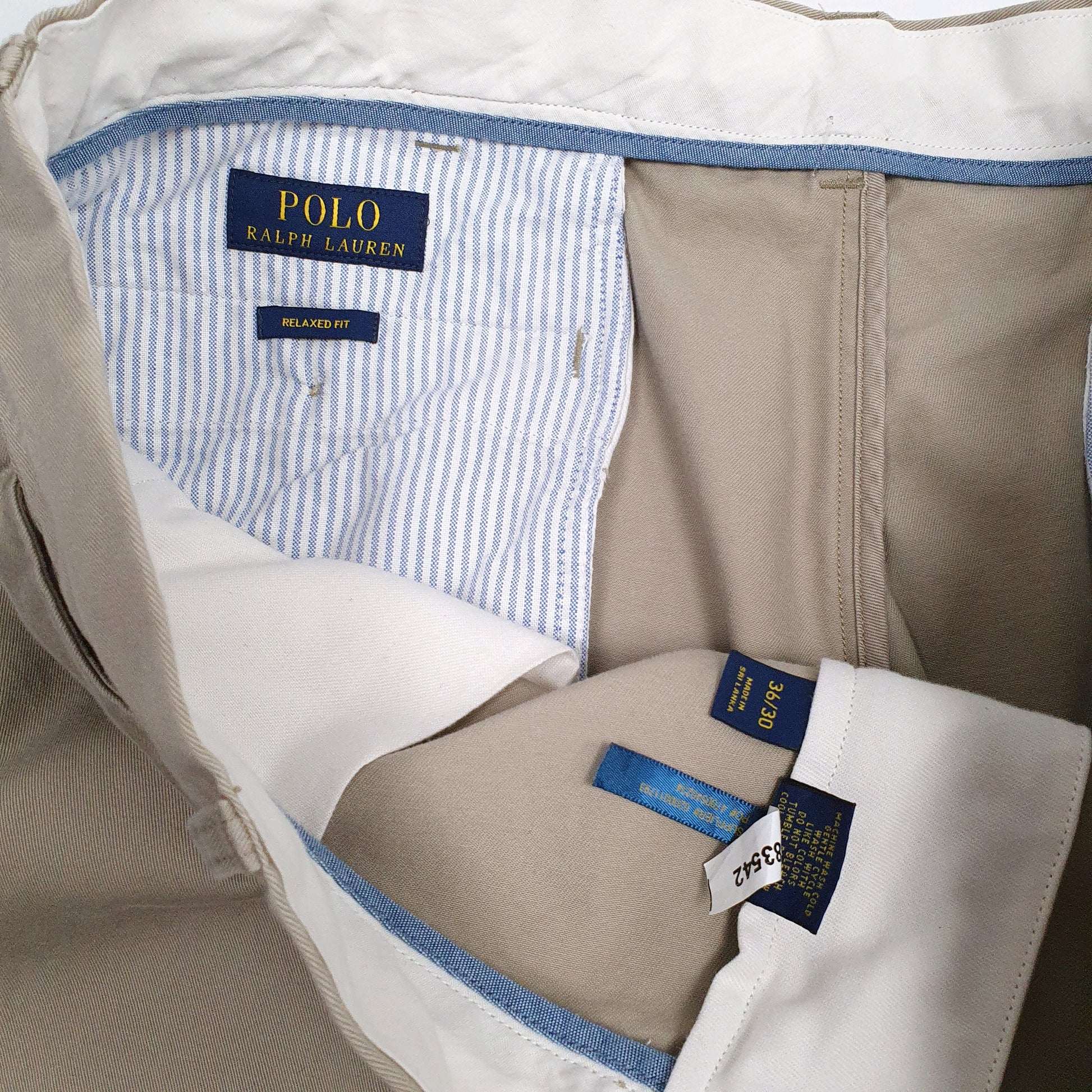 Mens Beige Polo Ralph Lauren   Trousers