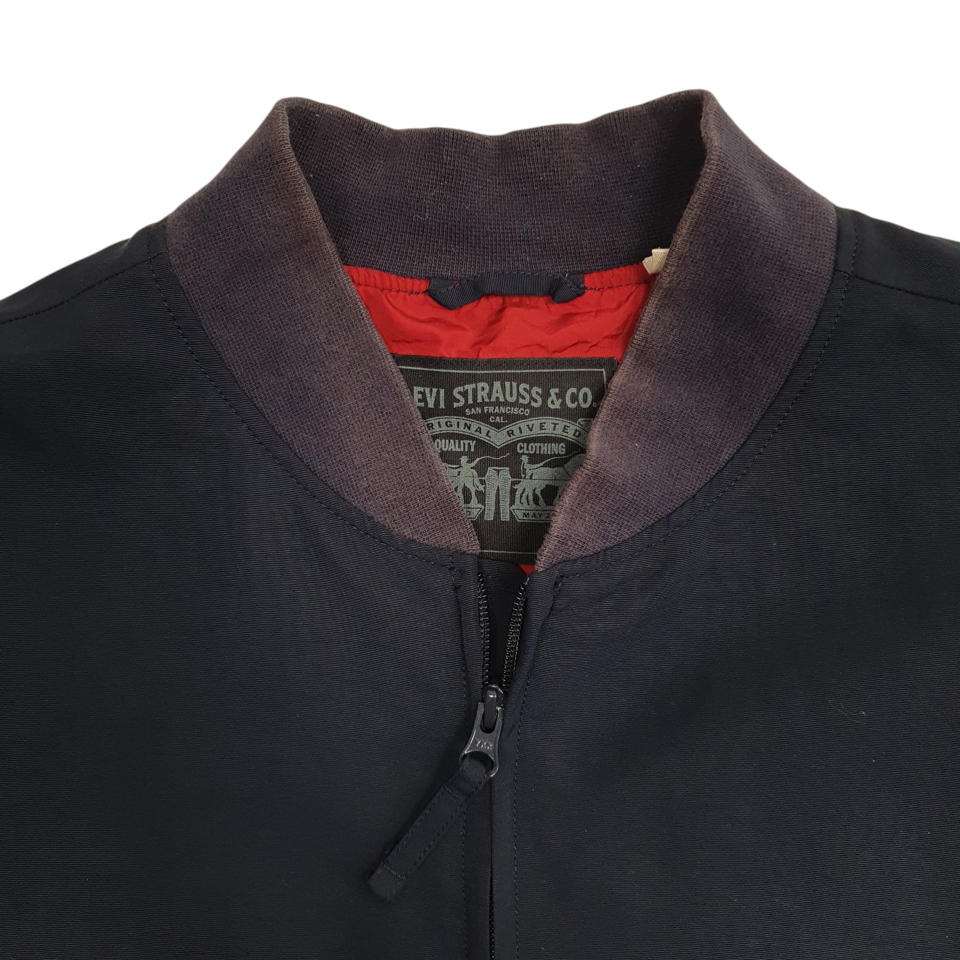 Mens Navy Levis   Coat