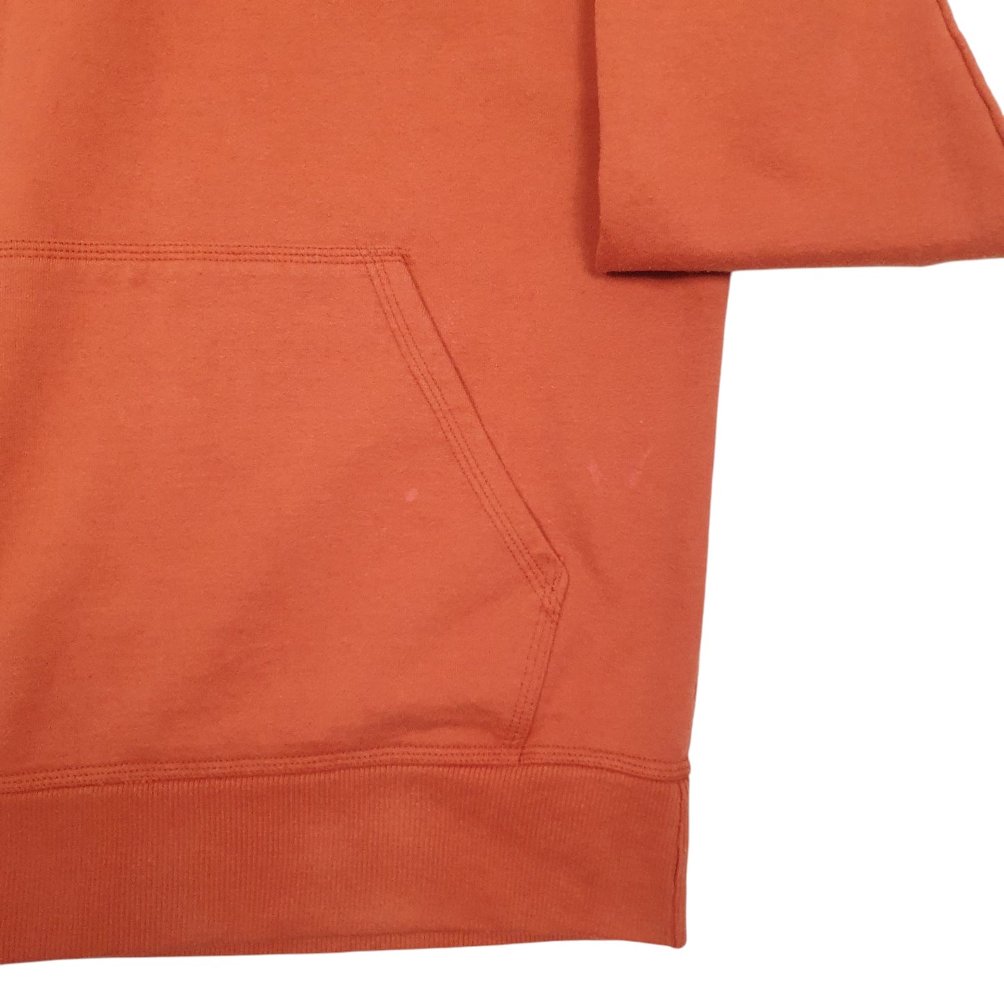 Mens Orange Champion Spellout Hoodie Jumper