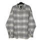 Mens Grey H&M Corduroy Long Sleeve Shirt