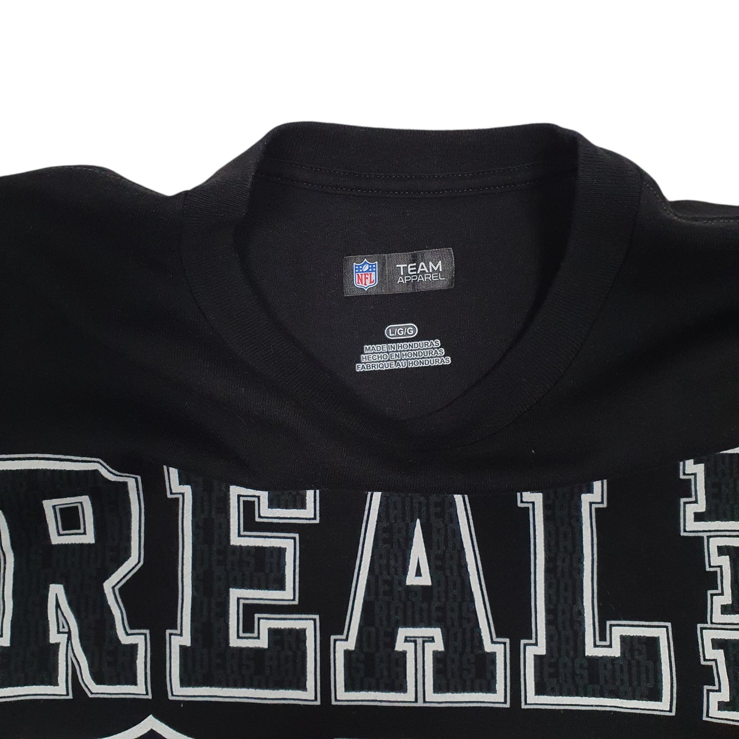 Mens Black NFL Oakland Raiders Football  T Shirt