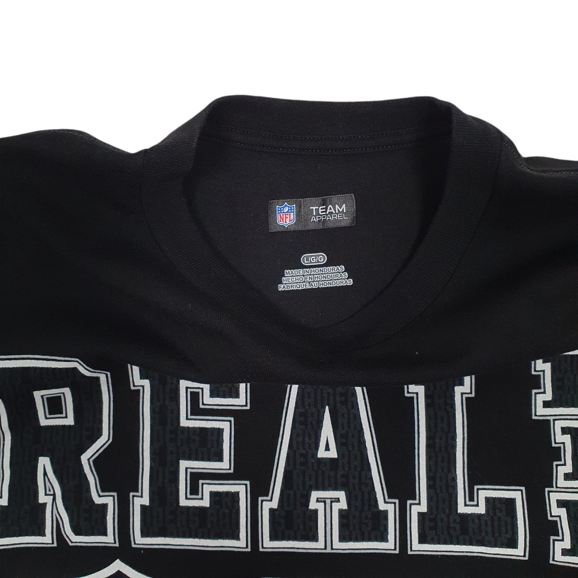 Mens Black NFL Oakland Raiders Football  T Shirt