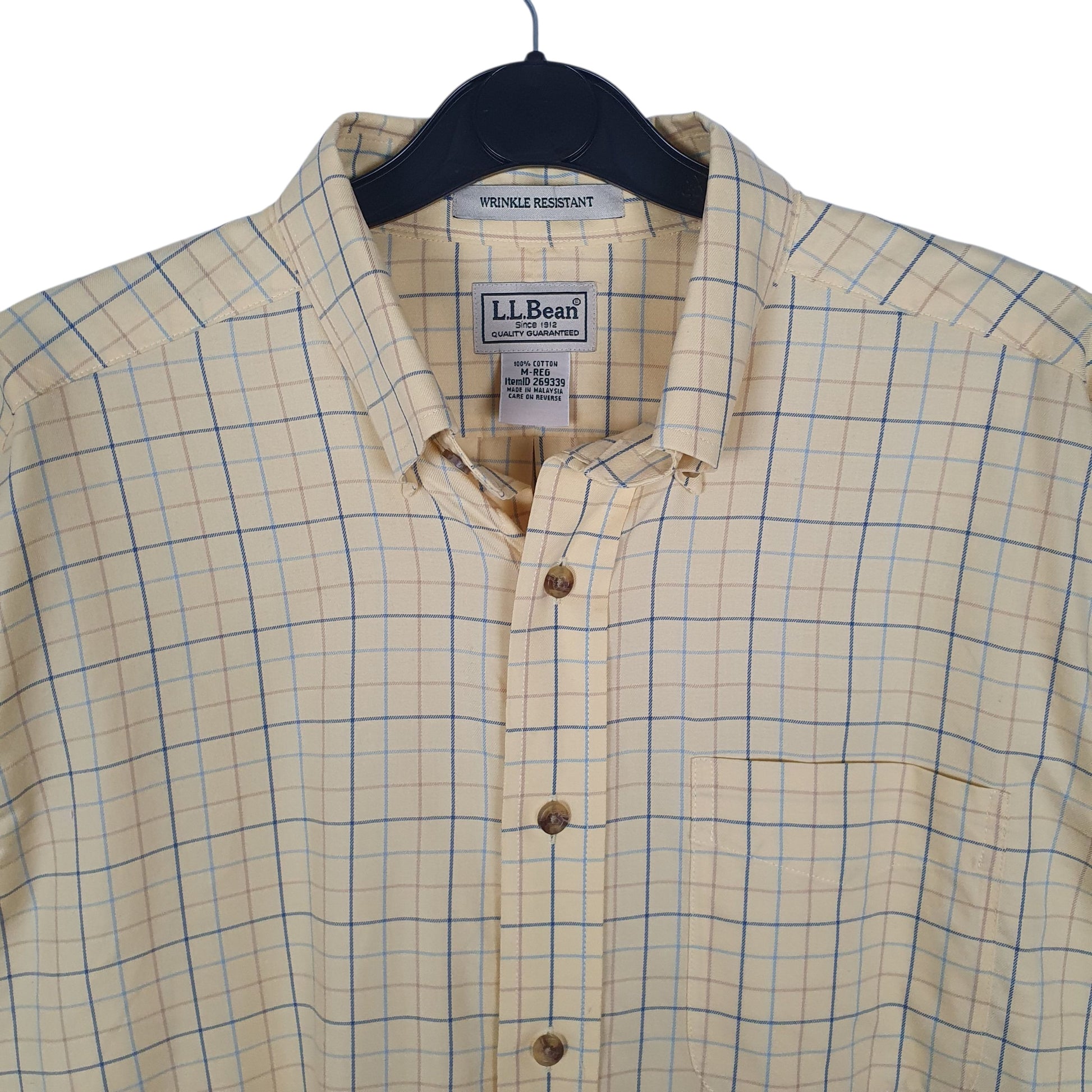 Mens Yellow L.L.Bean   Shirt