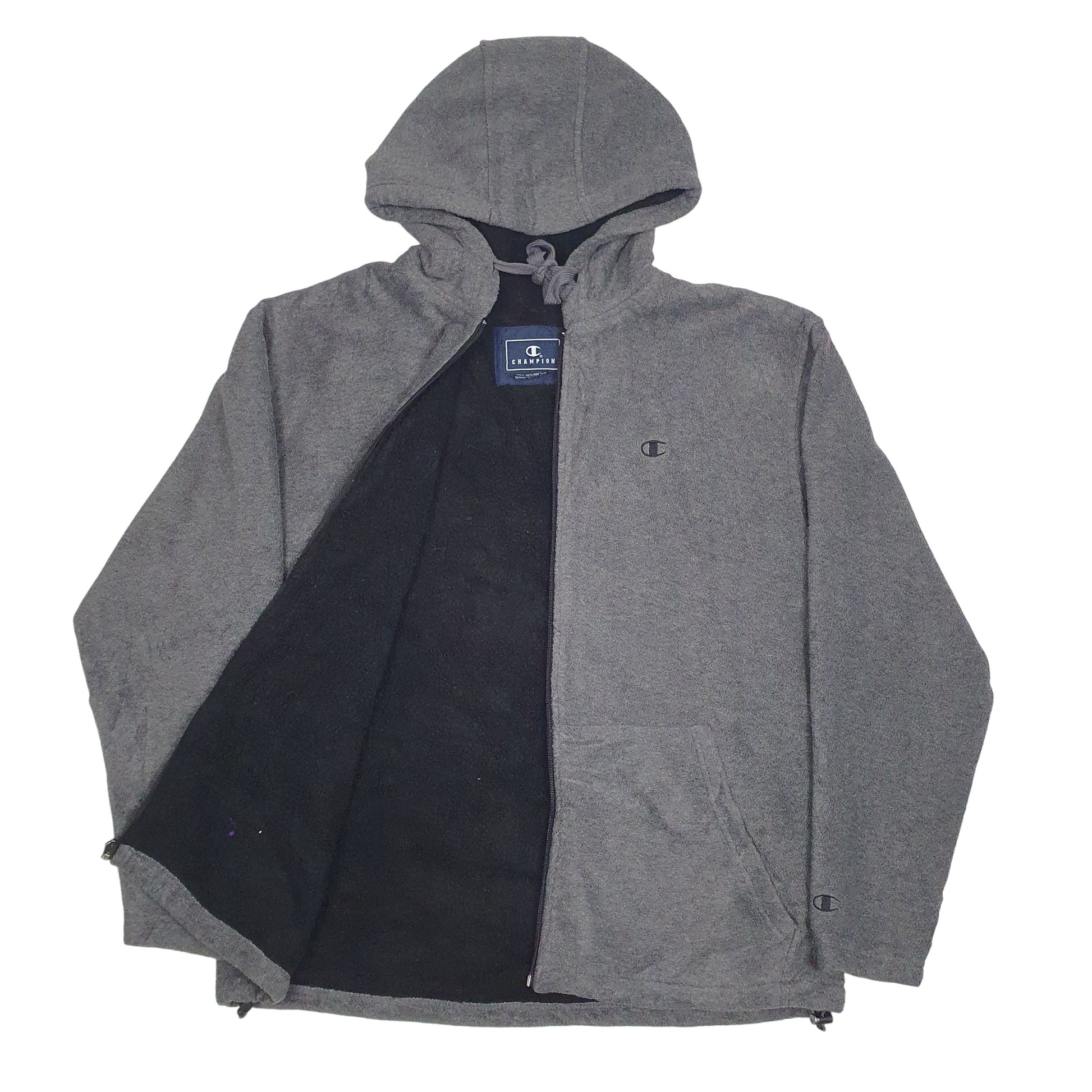 Mens Grey Champion Baggy Full Zip Jumper