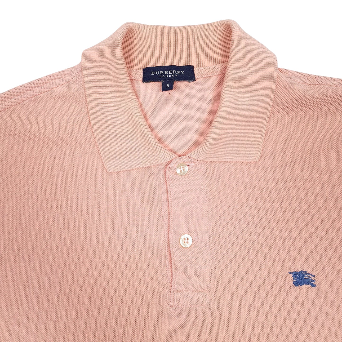 Mens Pink Burberry   Polo Shirt
