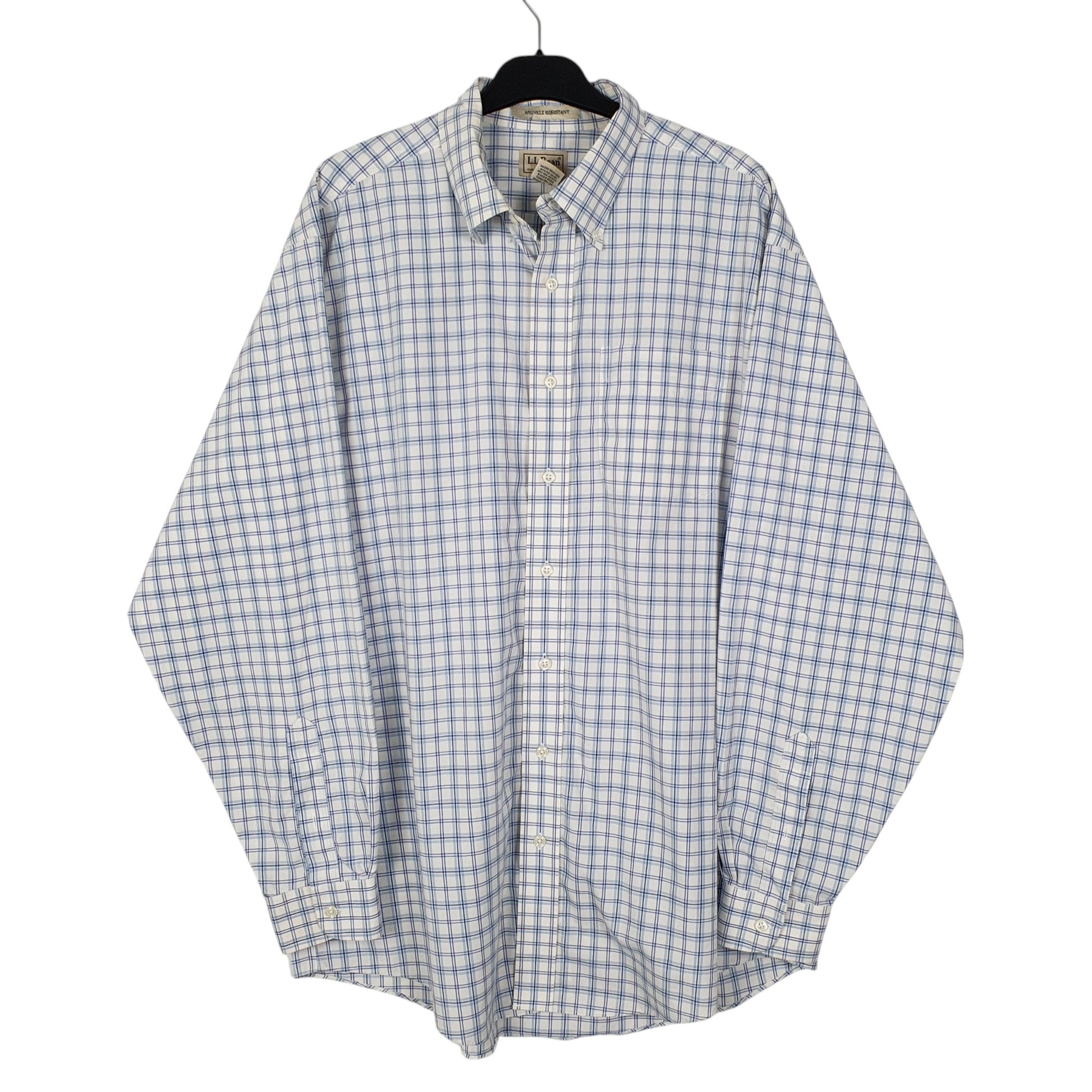 Mens Blue L.L.Bean  Long Sleeve Shirt