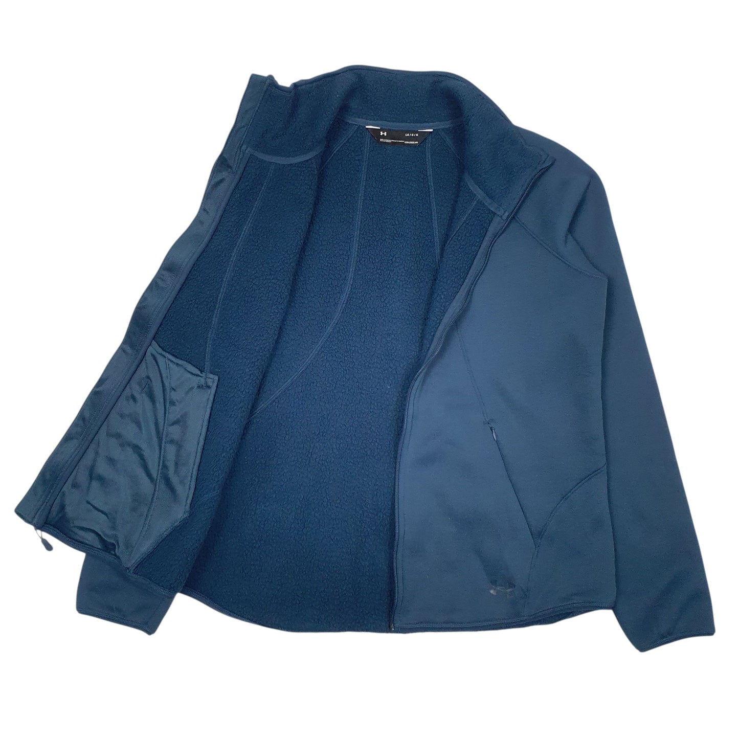 Womens Blue Under Armour Cold Gear Quarter Zip Coat