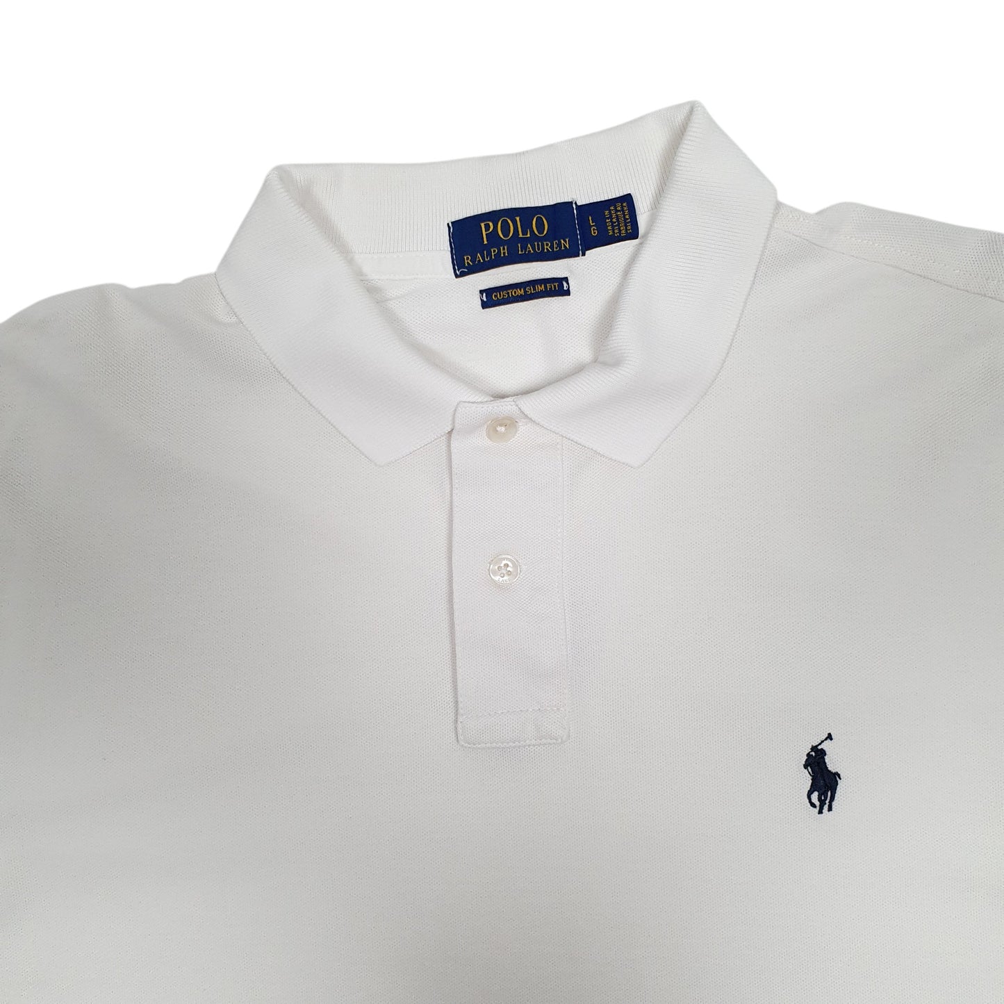 Mens White Polo Ralph Lauren   Polo Shirt
