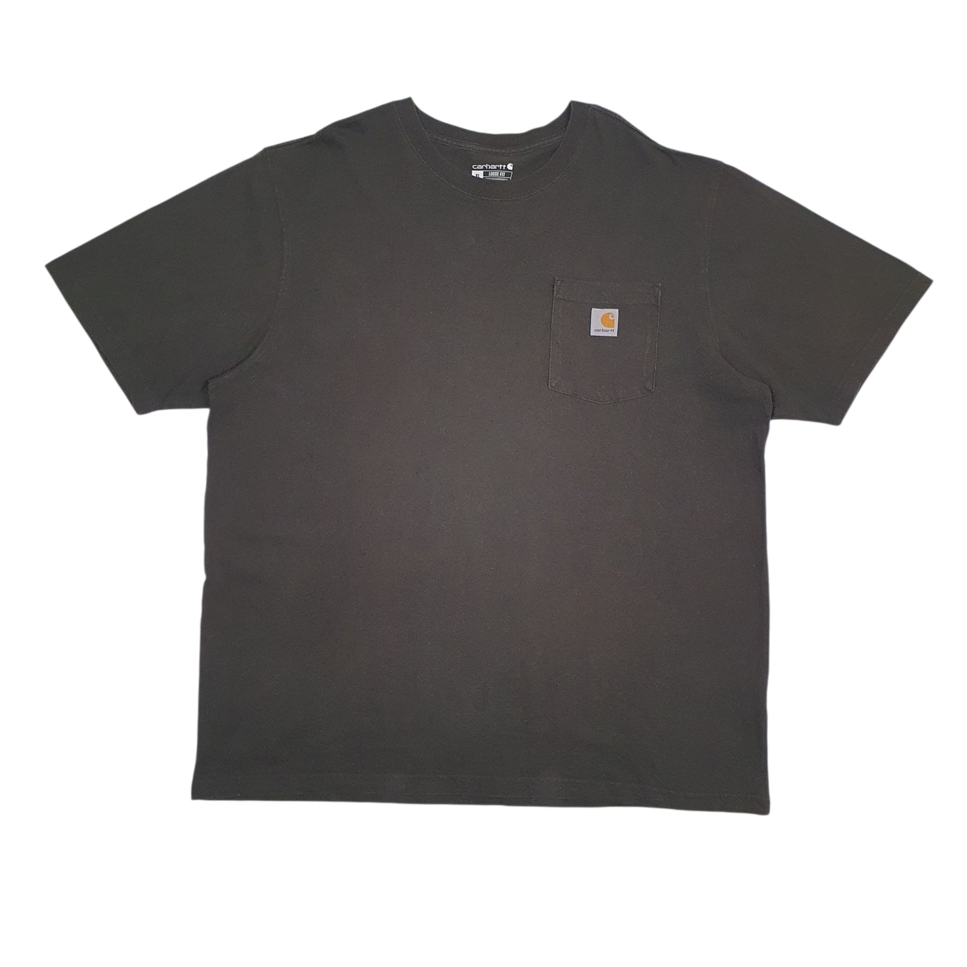 Mens Green Carhartt K87 306 Short Sleeve T Shirt