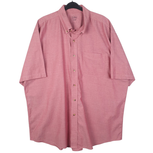 Mens Red L.L.Bean  Short Sleeve Shirt