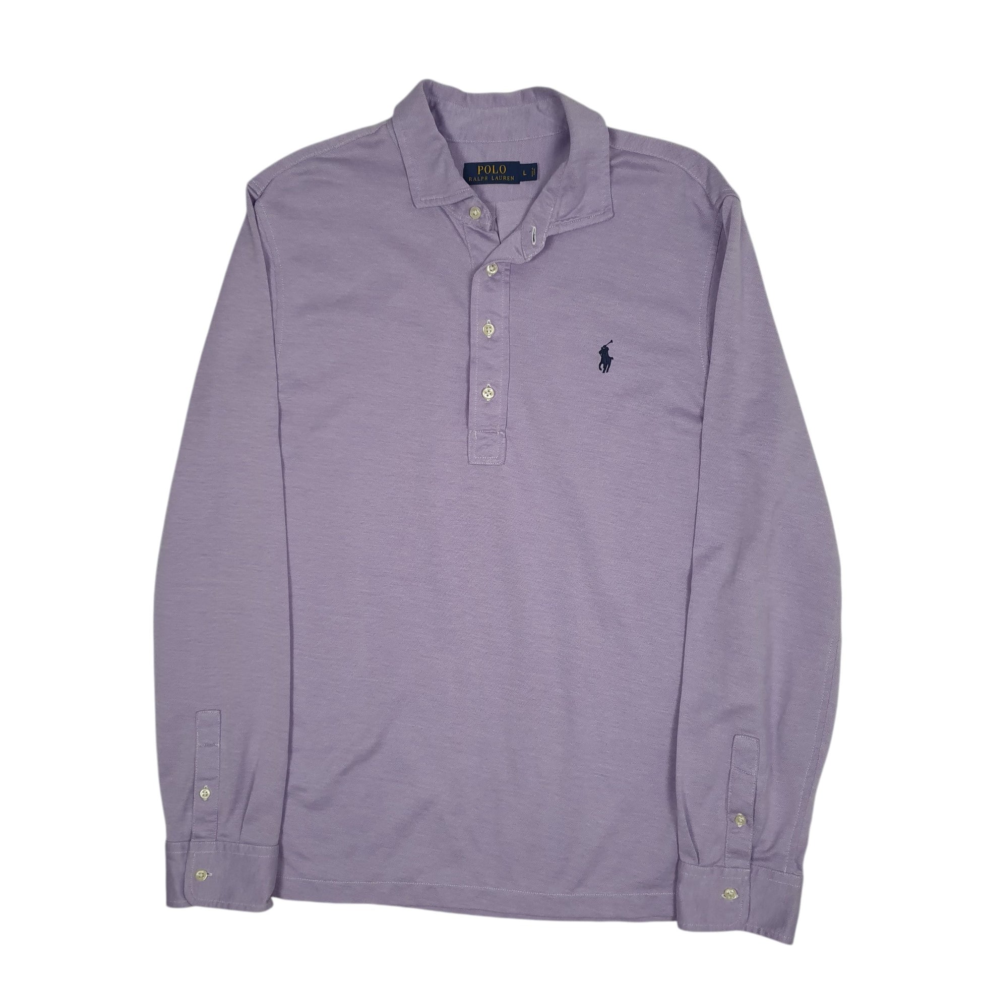 Mens Purple Polo Ralph Lauren  Long Sleeve Polo Shirt