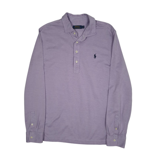 Mens Purple Polo Ralph Lauren  Long Sleeve Polo Shirt