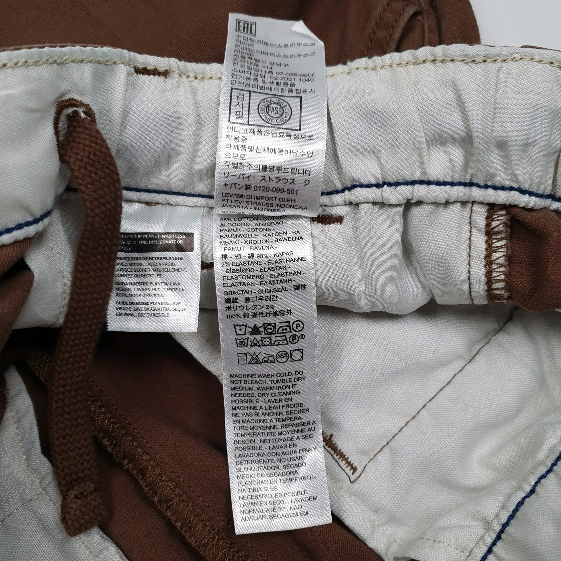 Mens Brown Levis   Trousers