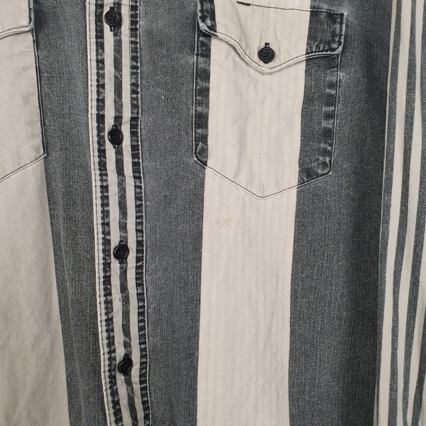 Mens Grey Wrangler Vintage 90s Made In USA  Shirt