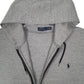 Mens Grey Polo Ralph Lauren Hoodie Full Zip Jumper