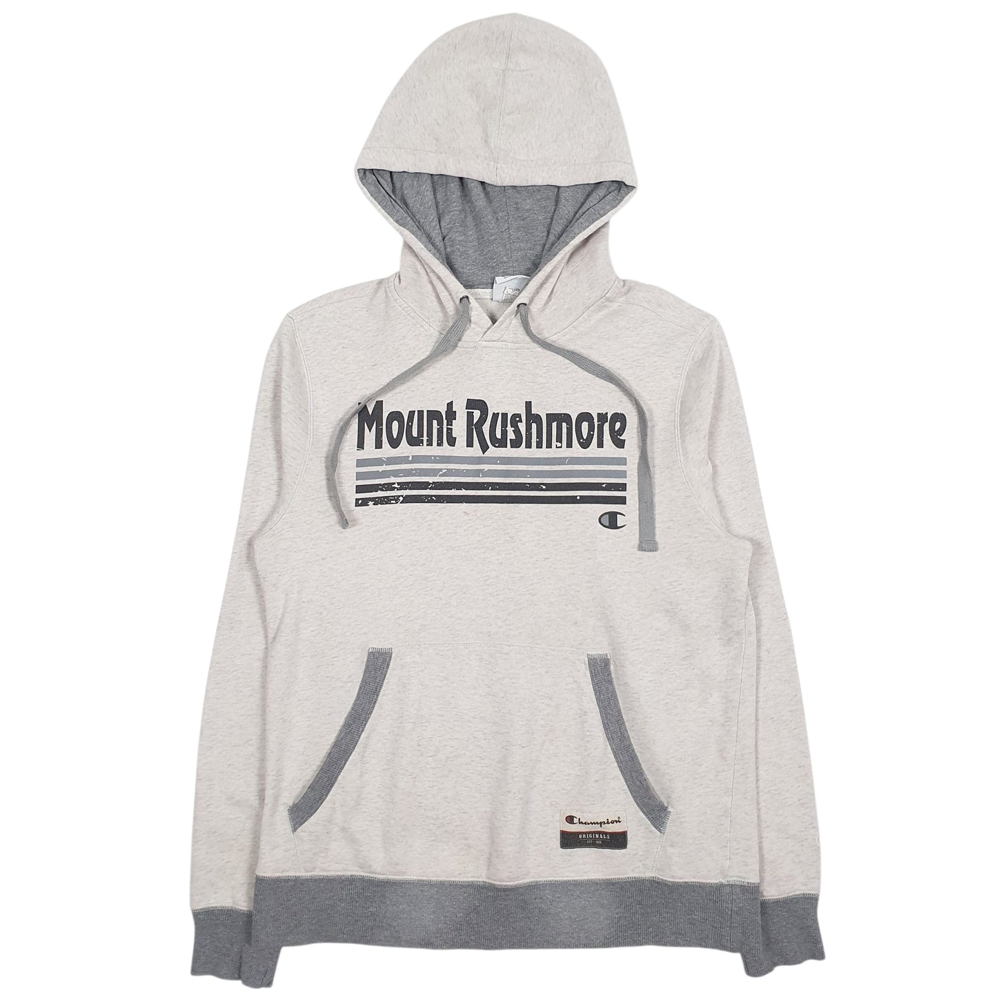 Mens Grey Champion Mount Rushmore Hoodie Jumper