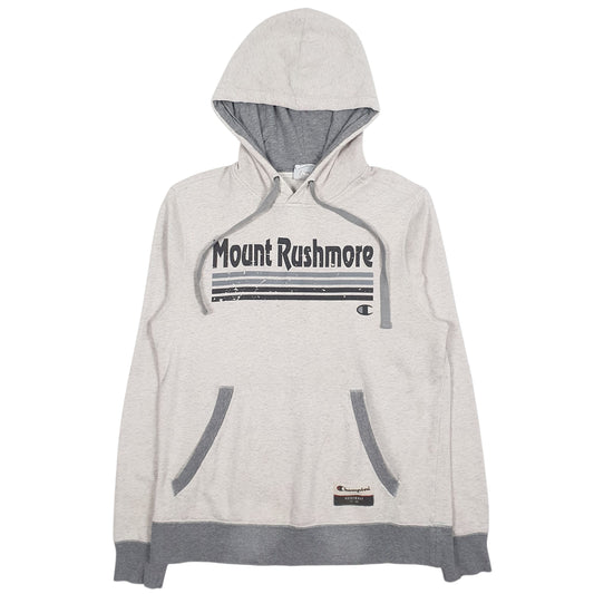 Mens Grey Champion Mount Rushmore Hoodie Jumper