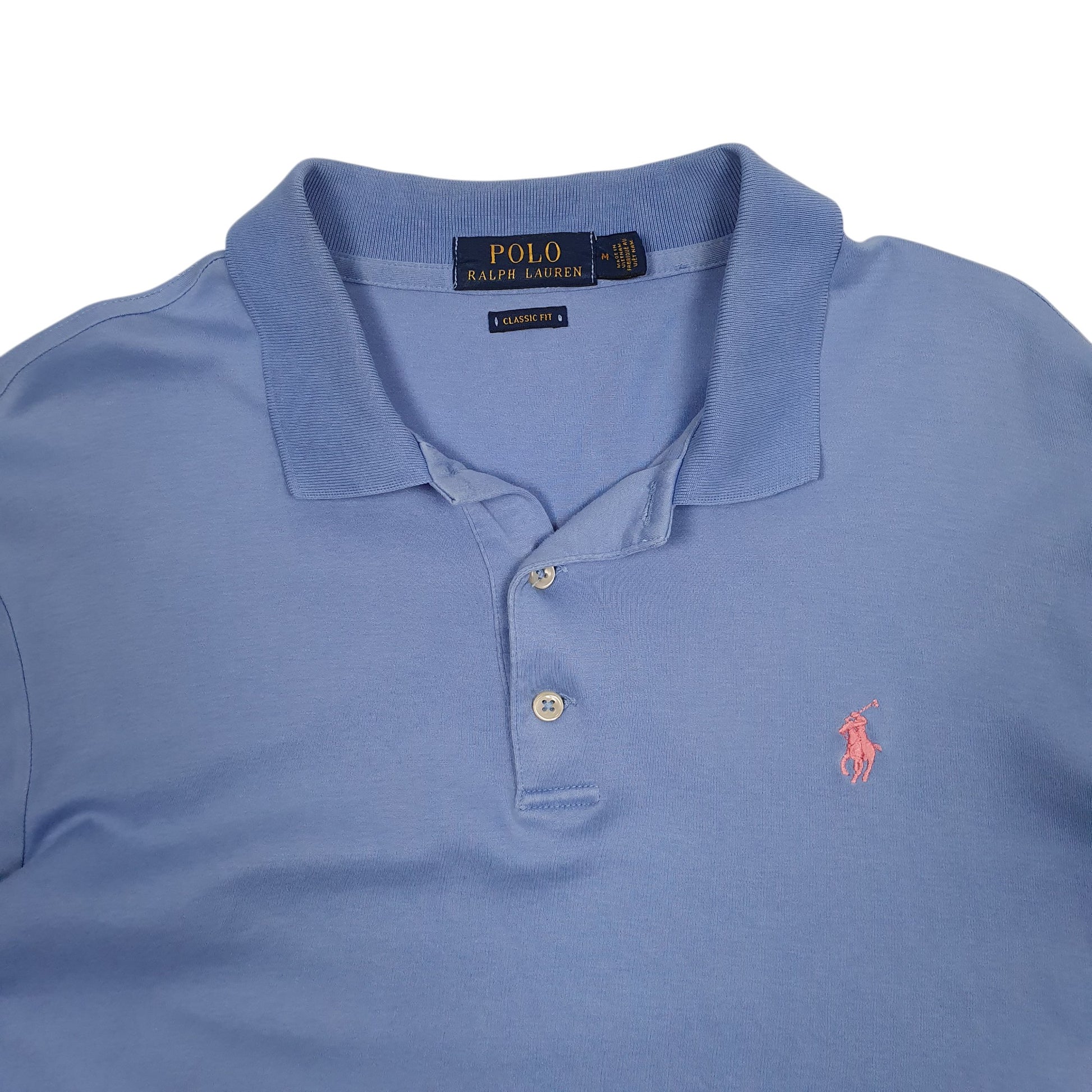 Mens Blue Polo Ralph Lauren Classic Fit  Polo Shirt