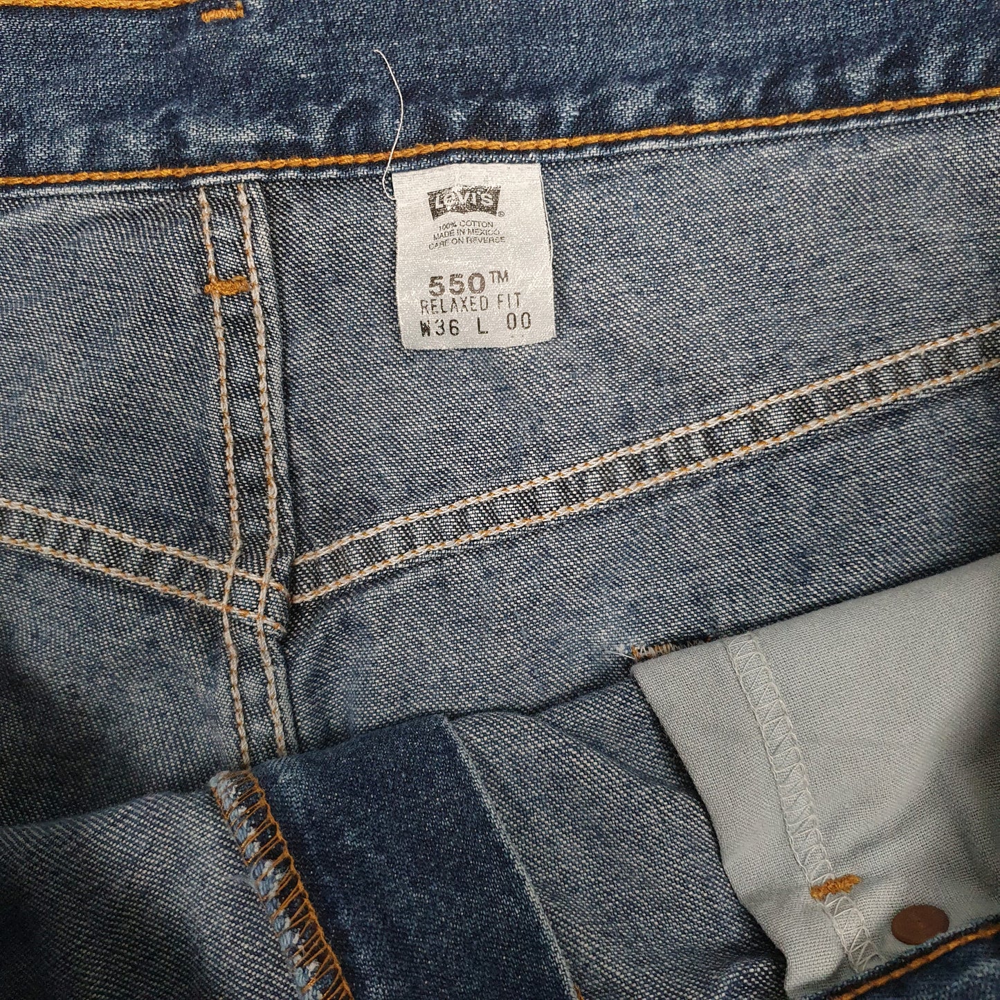 Mens Blue Levis 550 Vintage 90s  Shorts
