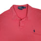 Mens Pink Polo Ralph Lauren Custom Fit  Polo Shirt