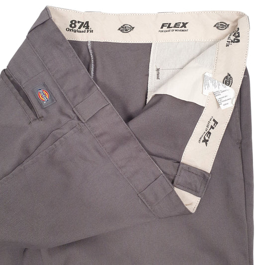 Mens Grey Dickies 874 Workwear  Trousers