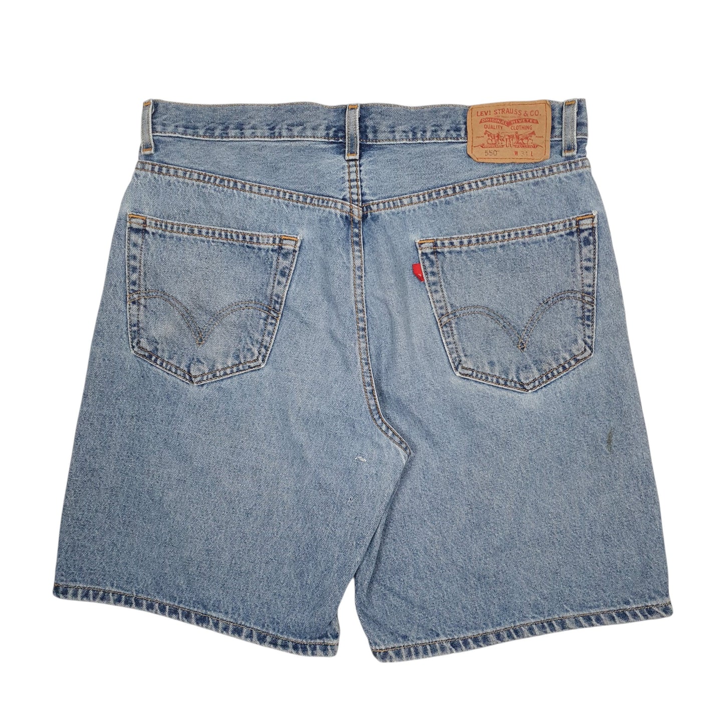 Mens Blue Levis 550  Shorts