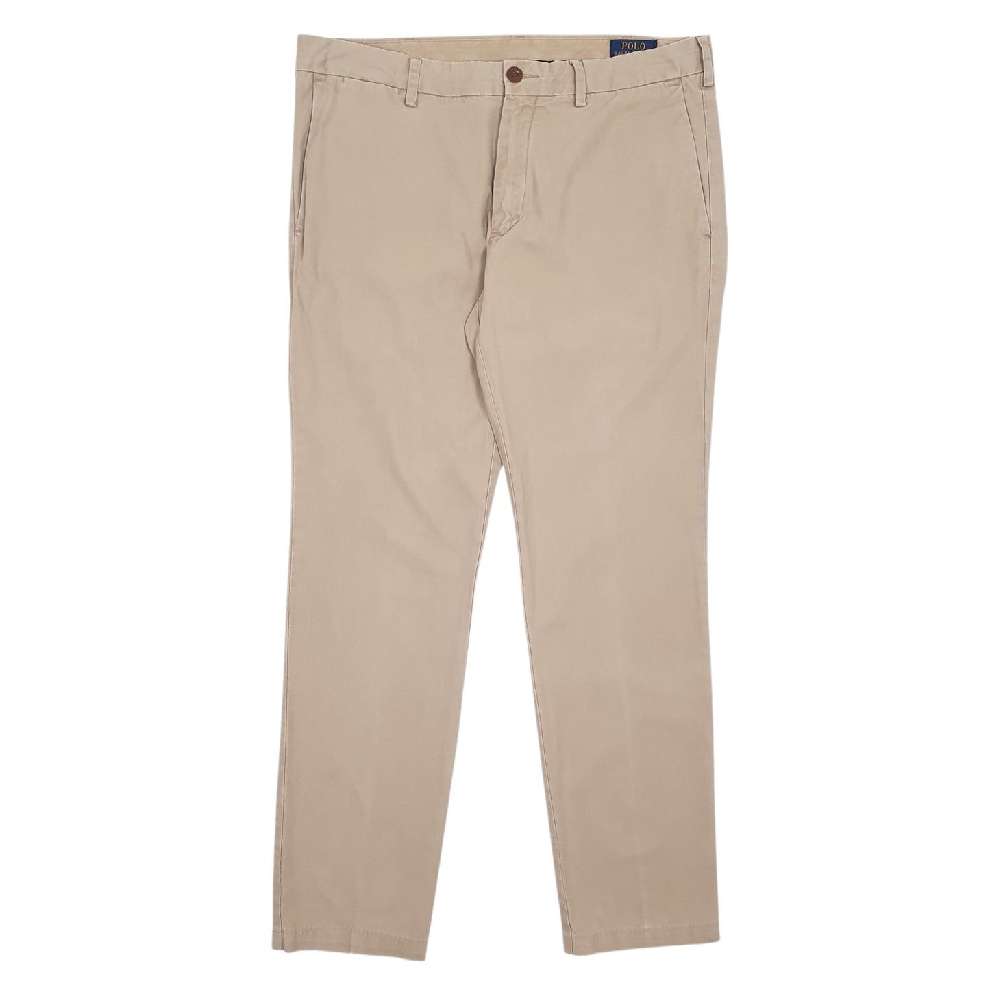 Mens Brown Polo Ralph Lauren Pima Cotton Chino Trousers