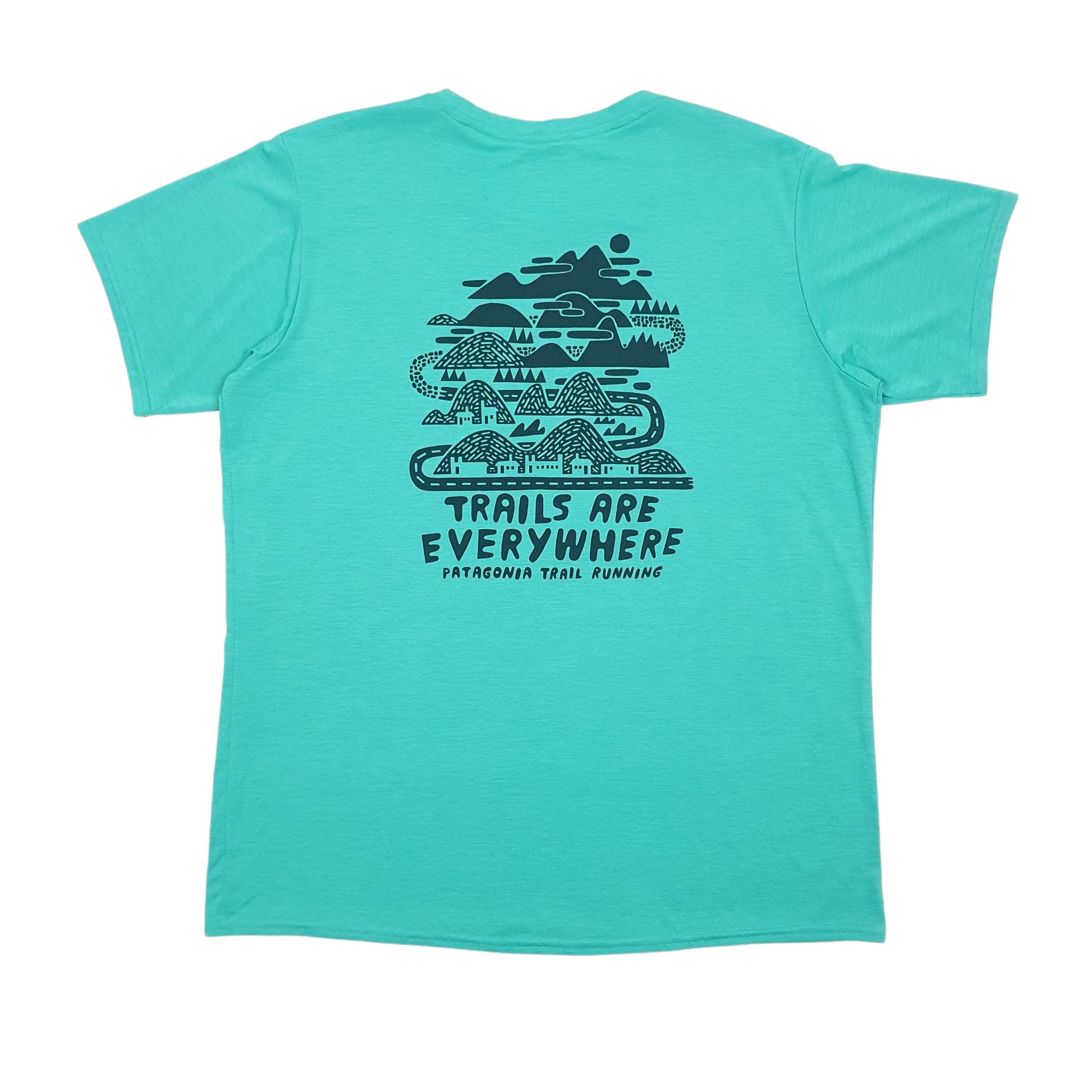 Mens Green Patagonia Capilene  T Shirt