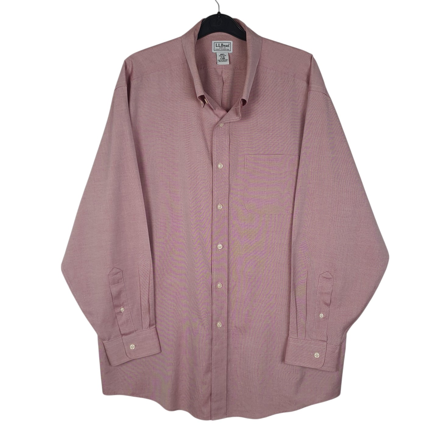 Mens Pink L.L.Bean  Long Sleeve Shirt
