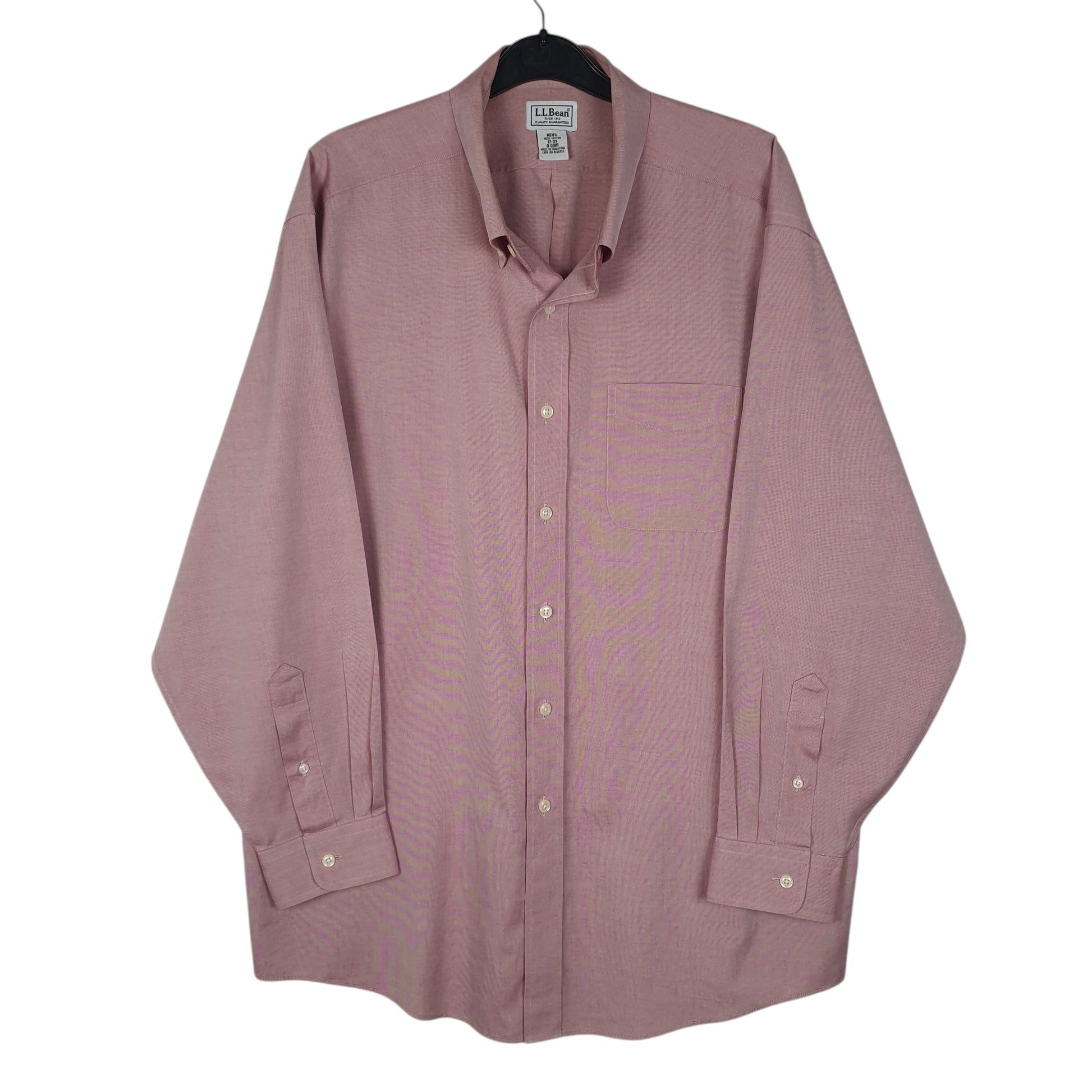 Mens Pink L.L.Bean  Long Sleeve Shirt