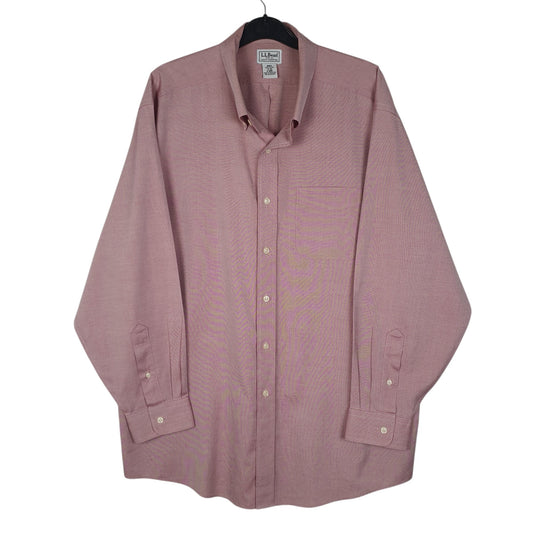 Mens Pink L.L.Bean  Long Sleeve Shirt