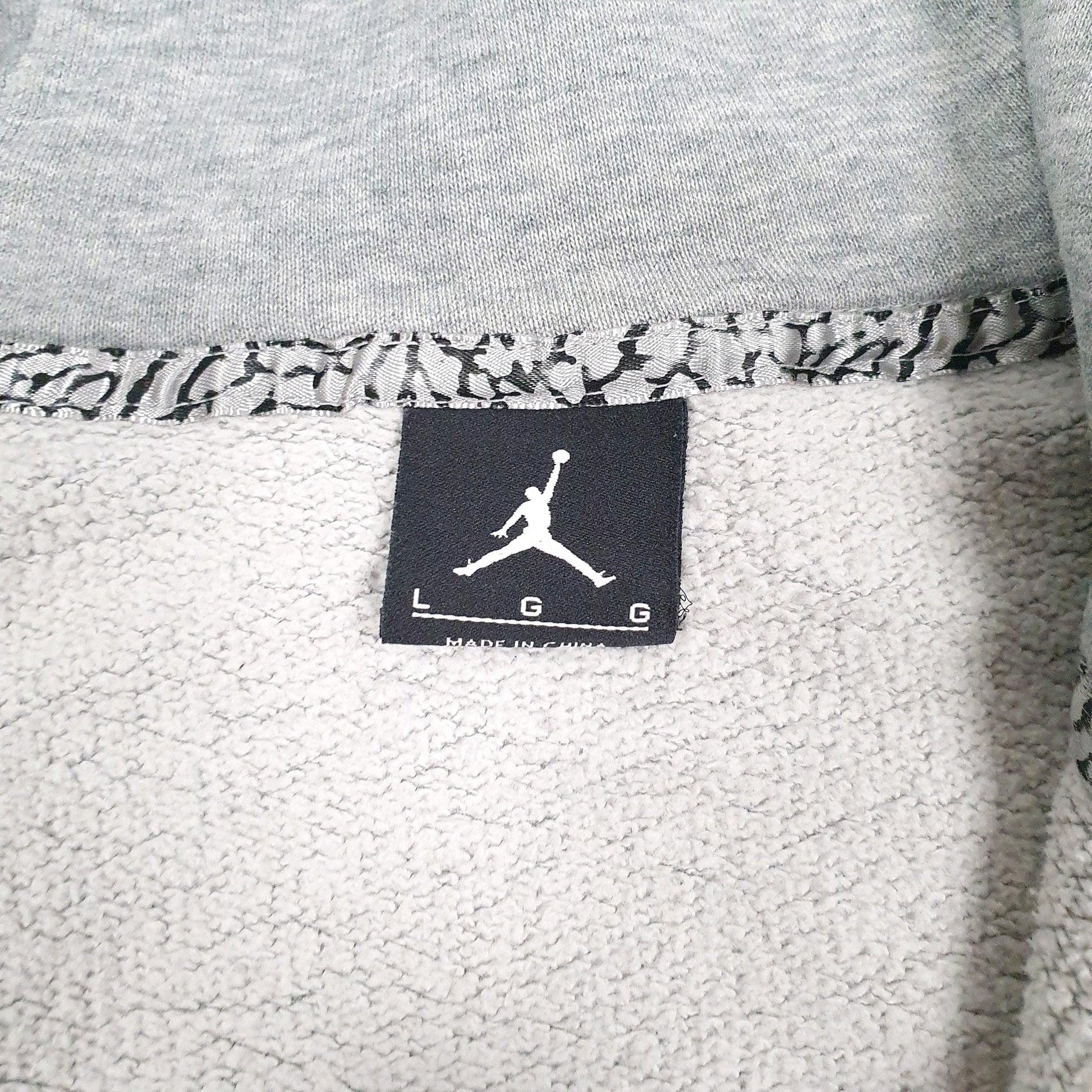 Mens Grey Nike Air Jordan Full Zip Jumper