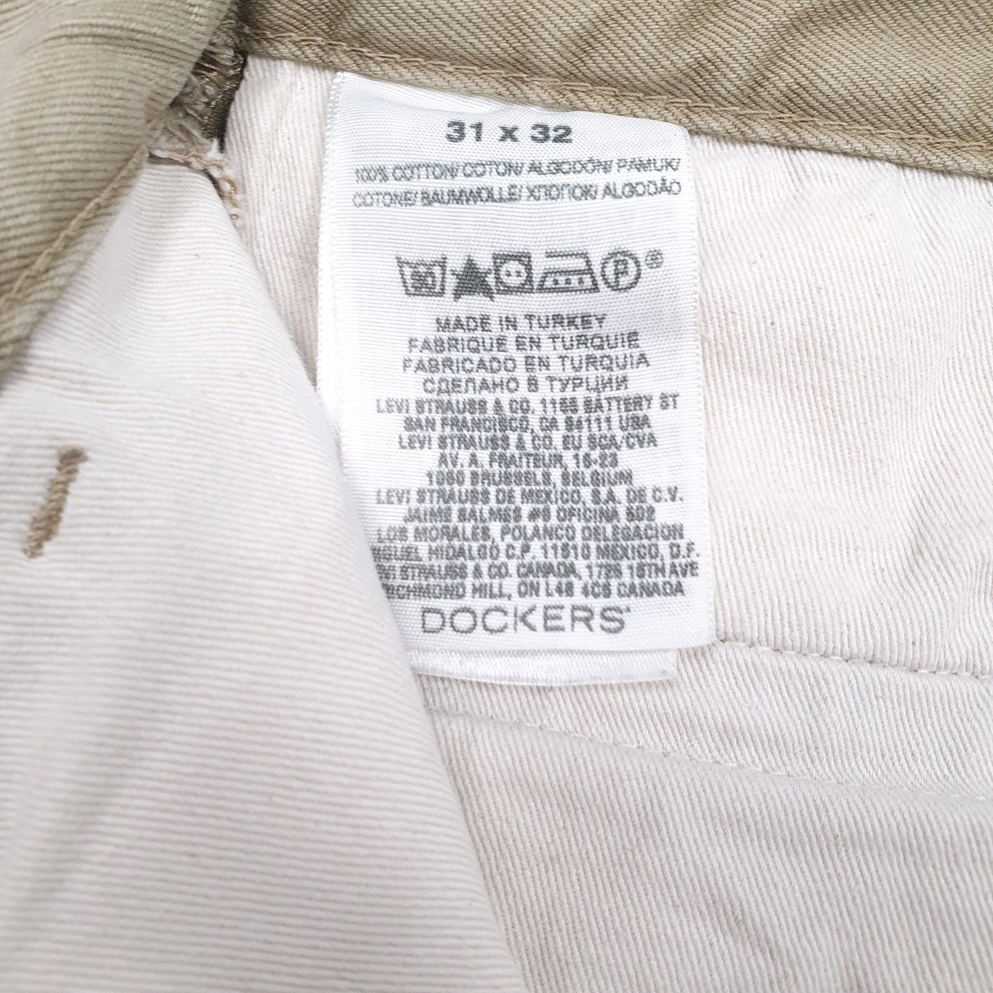 Mens Beige Dockers   Trousers
