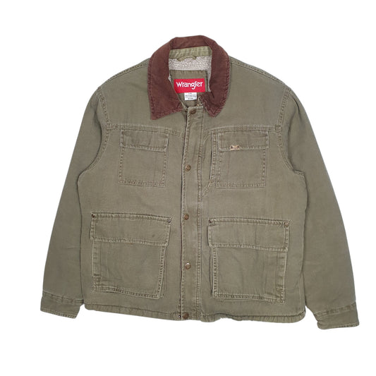 Mens Olive Wrangler Hero Bomber  Coat