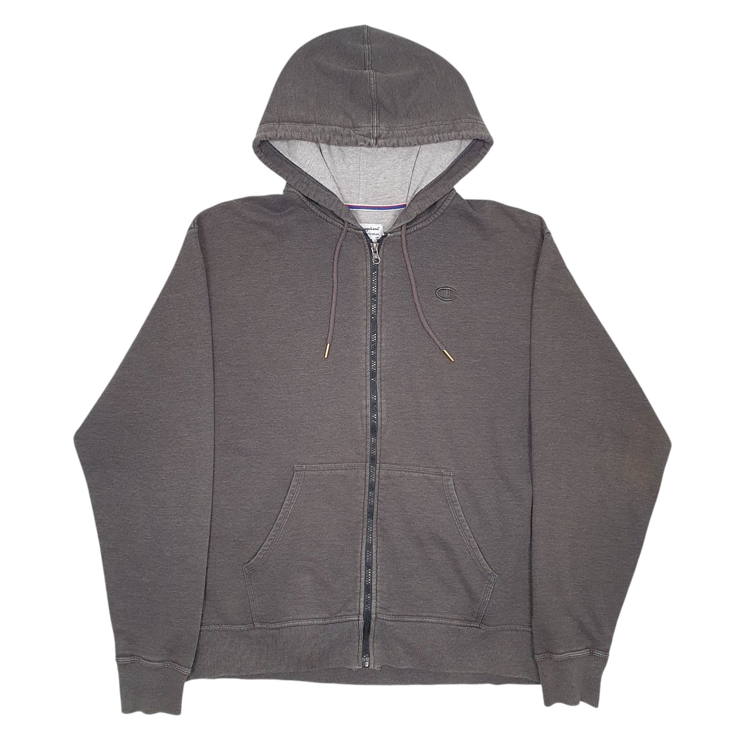 Mens Grey Champion  Full Zip Jumper