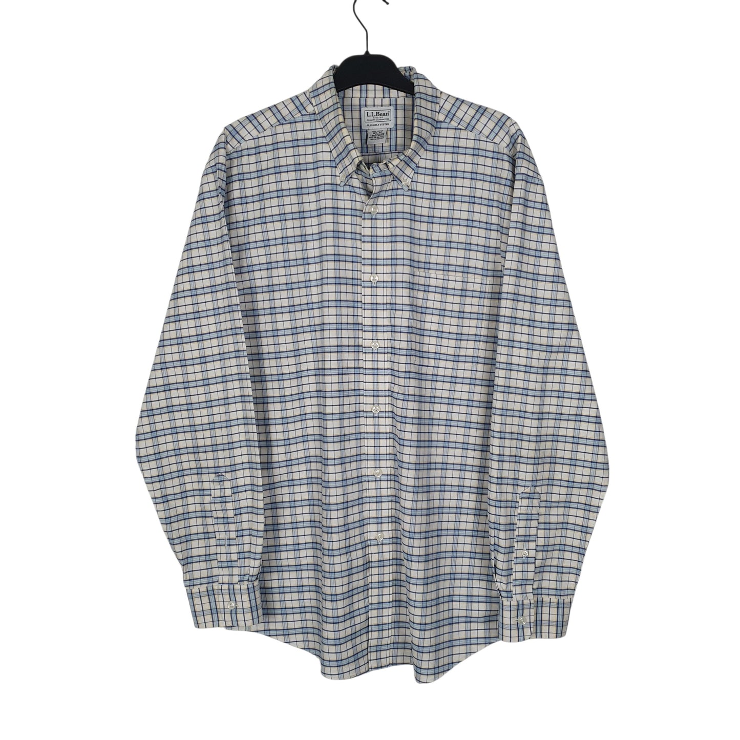 Mens Blue L.L.Bean  Long Sleeve Shirt
