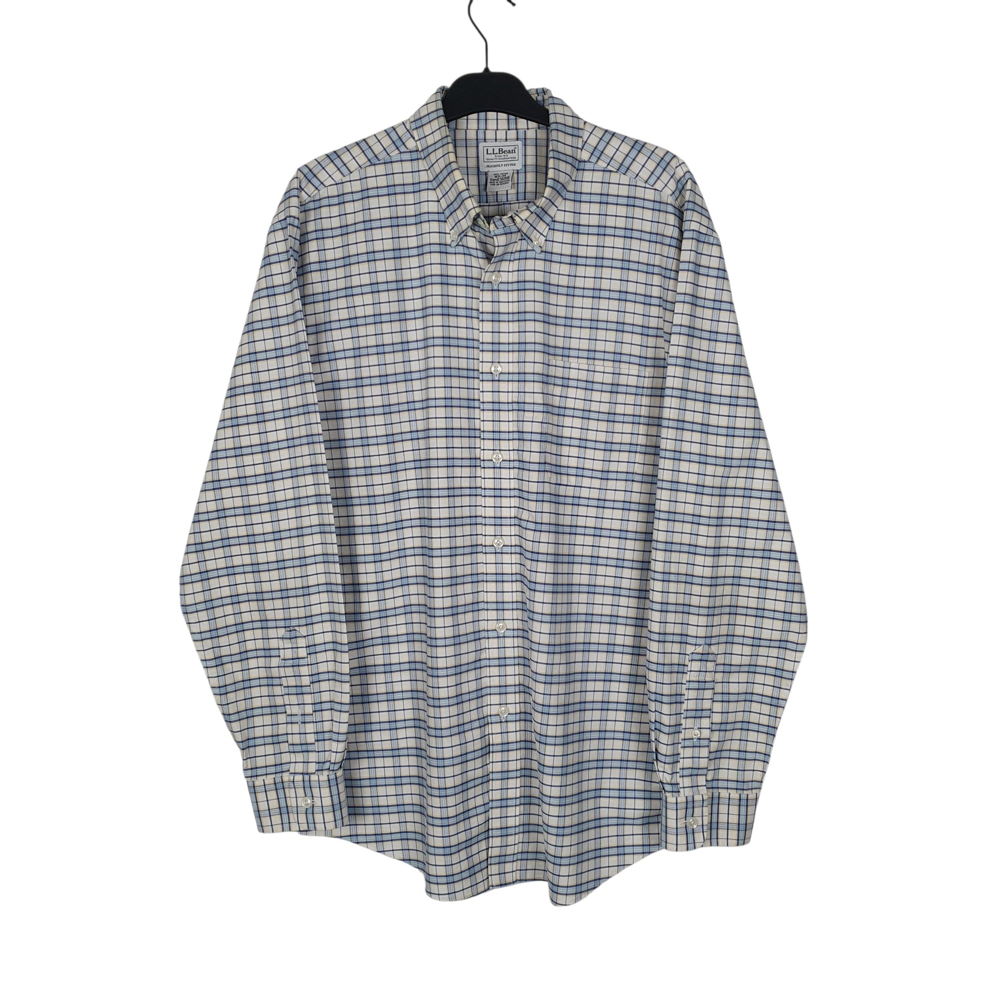 Mens Blue L.L.Bean  Long Sleeve Shirt