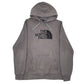 Mens Grey The North Face Spellout Hoodie Jumper