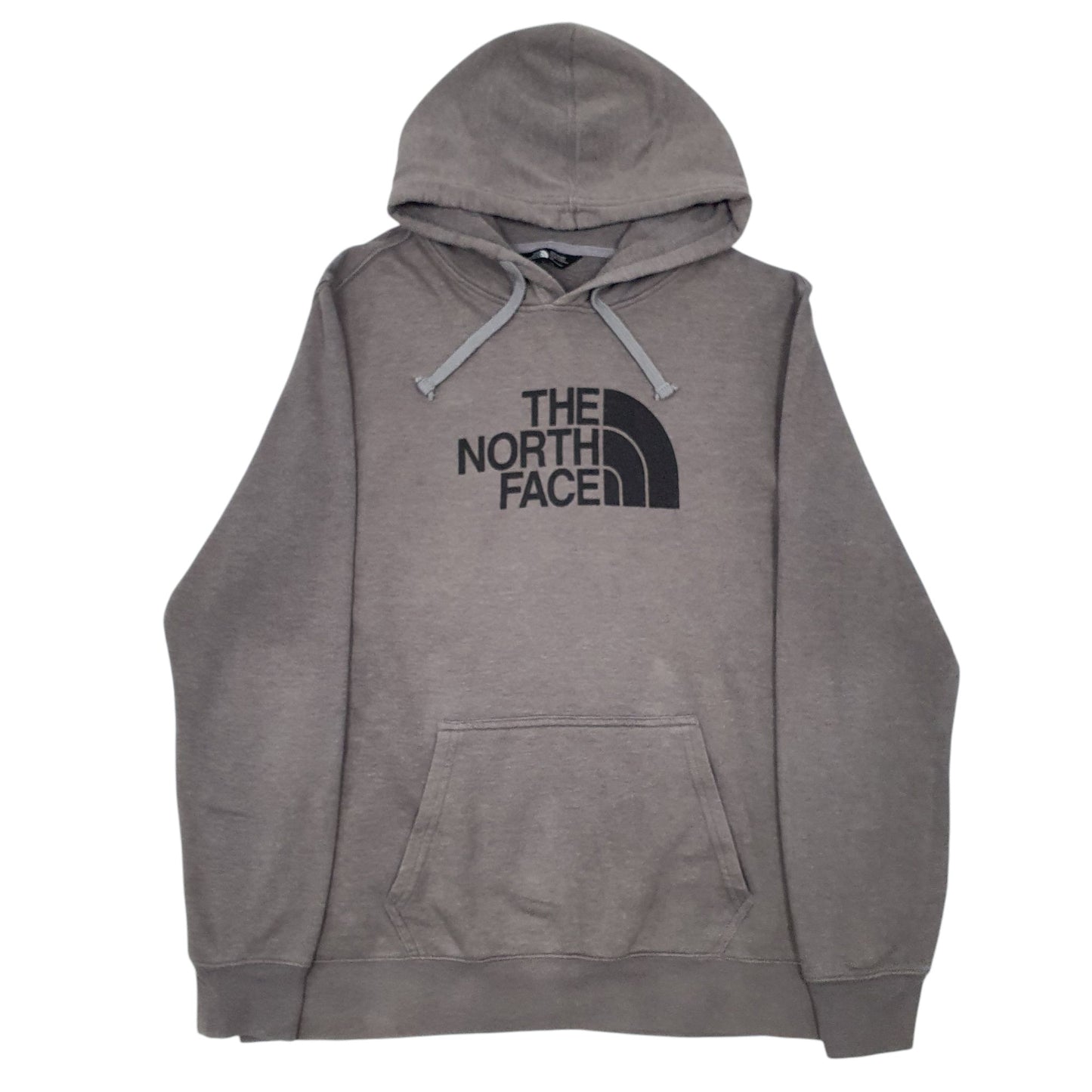 Mens Grey The North Face Spellout Hoodie Jumper