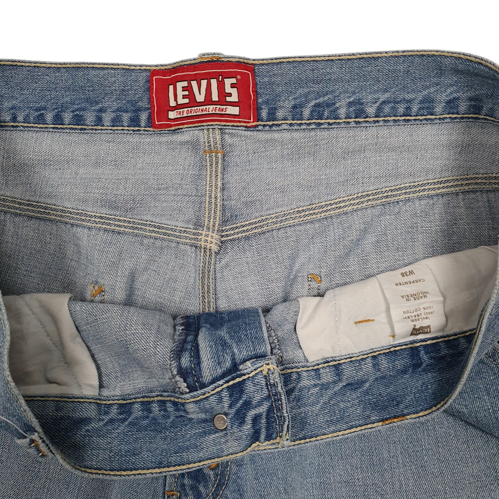 Mens Blue Levis Carpenter Vintage 00s  Shorts