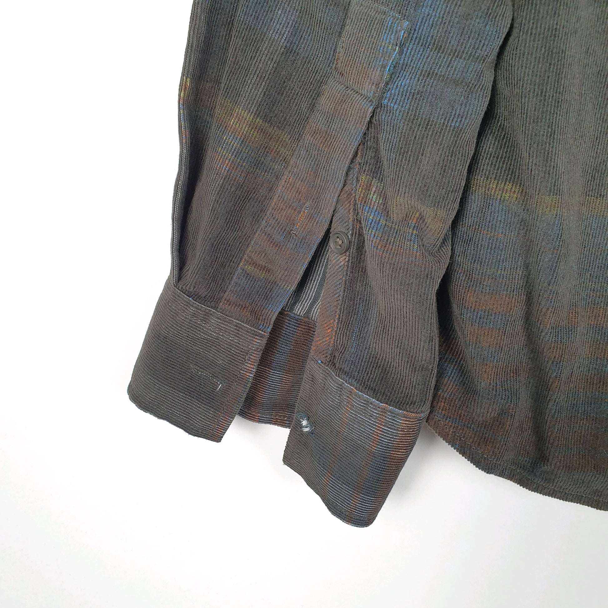 Mens Grey Guess Corduroy  Shirt