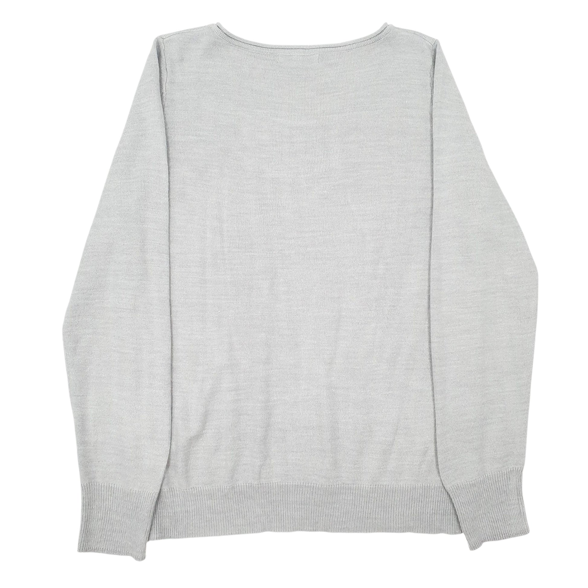 Womens Grey M&S Lightweight Crewneck Jumper