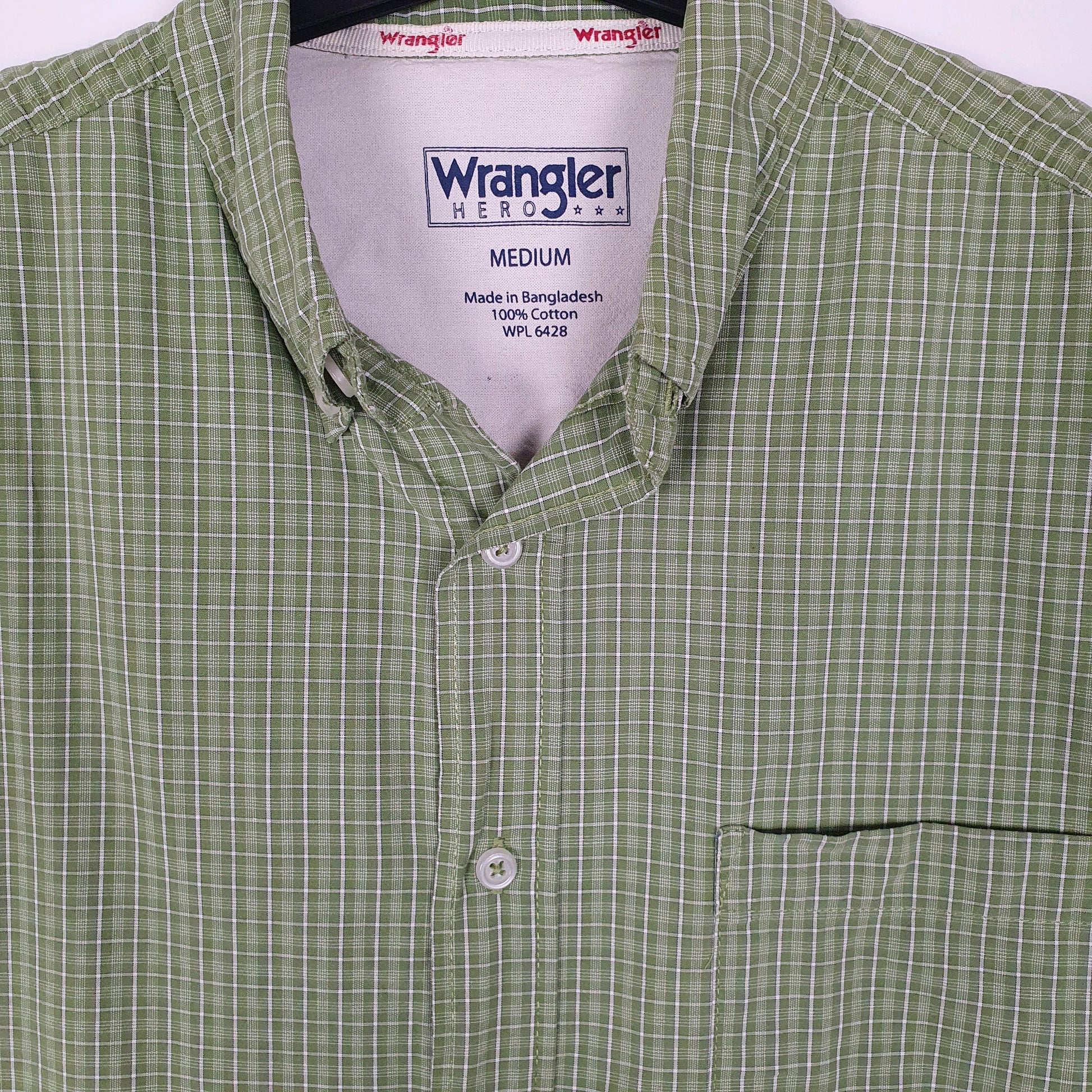Mens Green Wrangler   Shirt