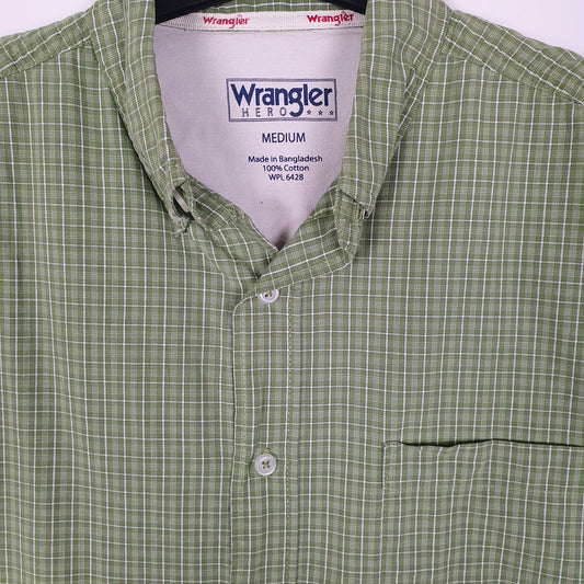 Mens Green Wrangler   Shirt