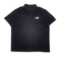 Mens Black Puma  Short Sleeve Polo Shirt