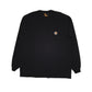 Mens Black Carhartt  Long Sleeve T Shirt