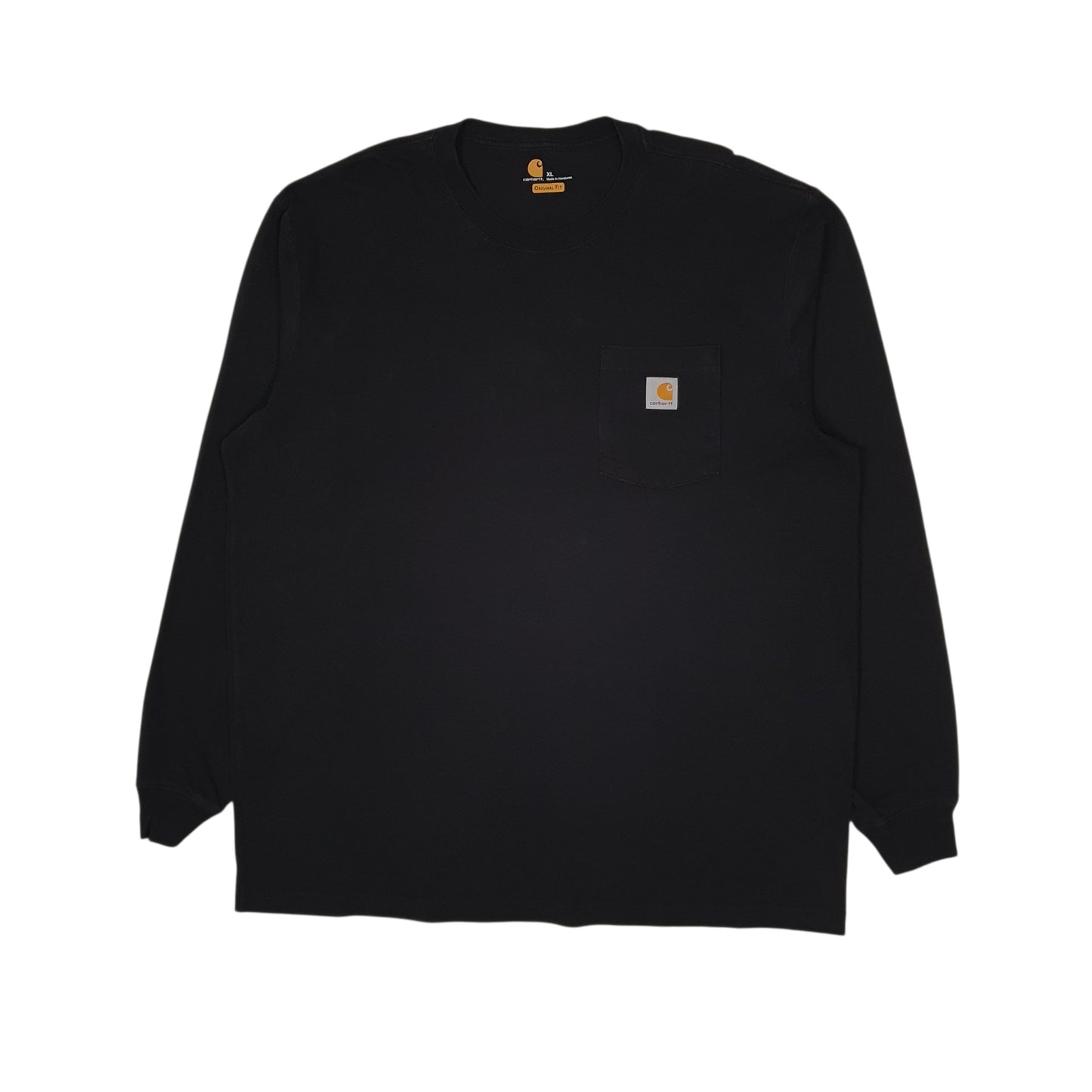 Mens Black Carhartt  Long Sleeve T Shirt
